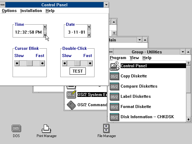 Control panel