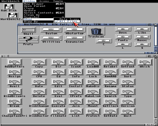 AmigaOS 2.0 menus