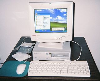 Computer on desk