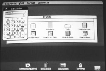 The Office System calculator in four-function mode