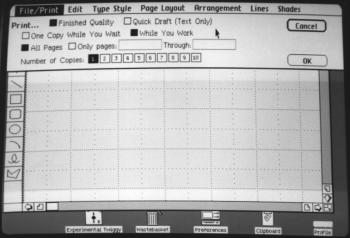 Office System Print dialog, a rather small