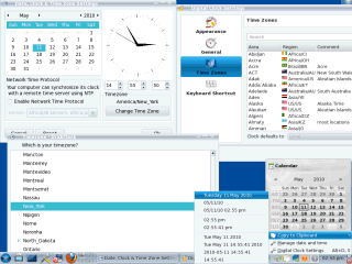 Mandriva 2010 Clock / Timezone