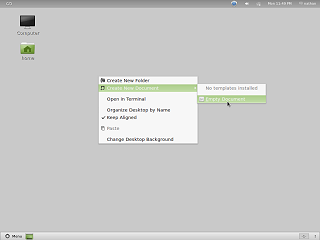 Mint 12 new document menu