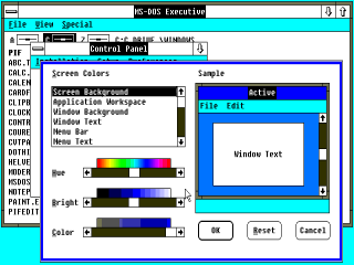 256-Color Win2 Control Panel