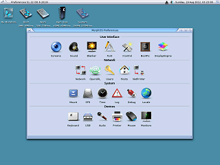 MorphOS 3.1 control pannel