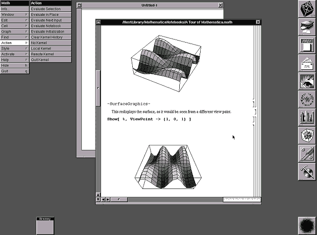 NeXTSTEP 0.9 Mathmatica