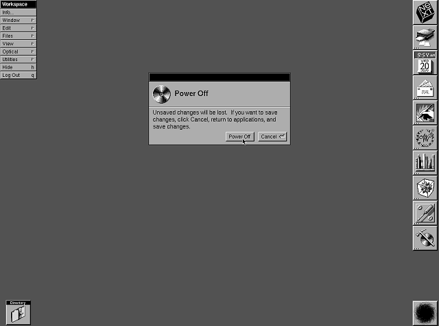 NeXTSTEP 1.0 Shutting Down