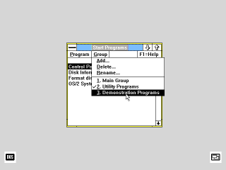 OS/2 1.1 Start Programs