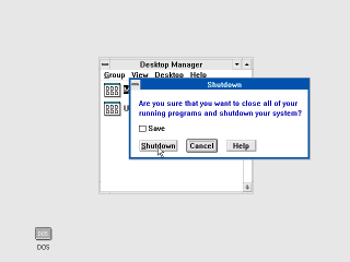 OS/2 1.2 Shutdown