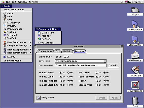 MacOS X Server Network Services