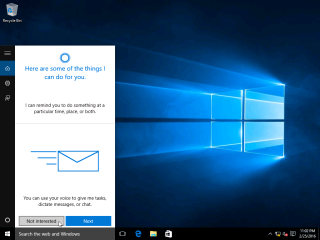 Windows 10 Cortana