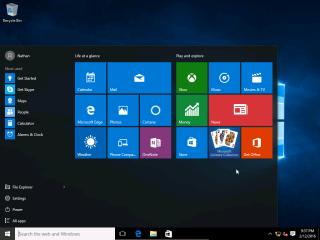 Windows 10 Start Menu