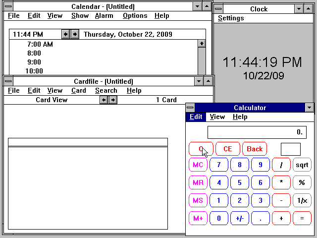 Windows 3.1 Accessories