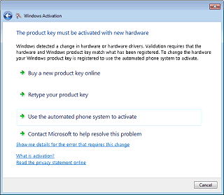 Windows 7 Activation