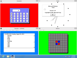 Windows 8 running Windows 1 applications