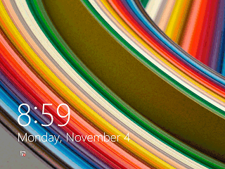 Windows 8.1 lock screen